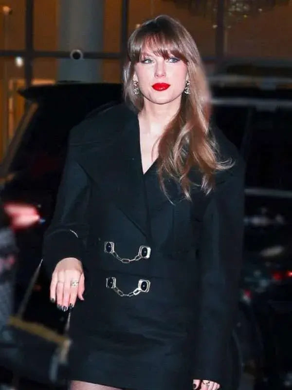 Taylor Swift Gemstone Button Black Peacoat