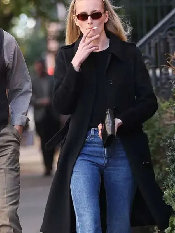 Sarah Pidgeon Love Story Carolyn Bessette Black Coat
