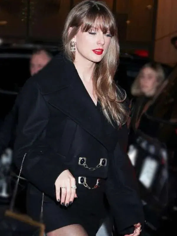 Taylor Swift Gemstone Button Black Peacoat