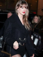 Taylor Swift Gemstone Button Black Peacoat
