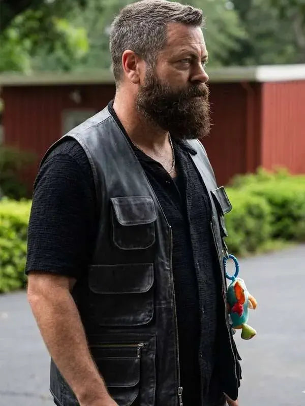 Margo���s Got Money Troubles Nick Offerman Leather Vest