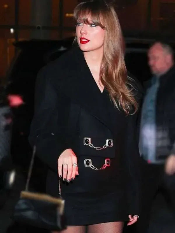 Taylor Swift Gemstone Button Black Peacoat