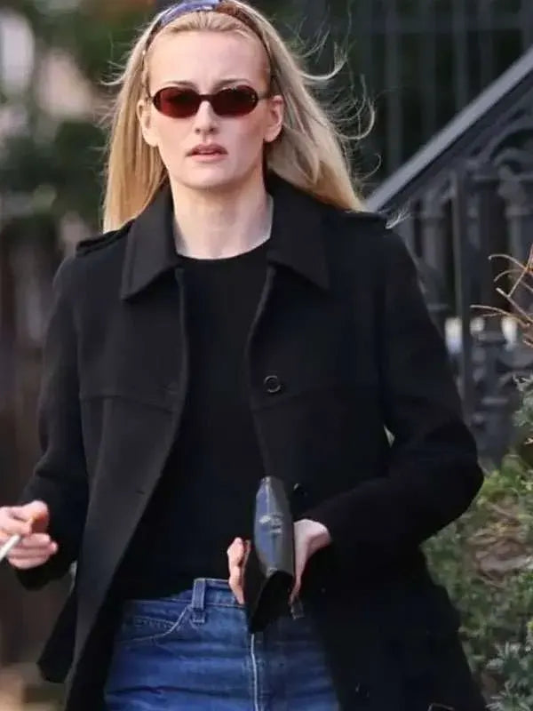 Sarah Pidgeon Love Story Carolyn Bessette Black Coat