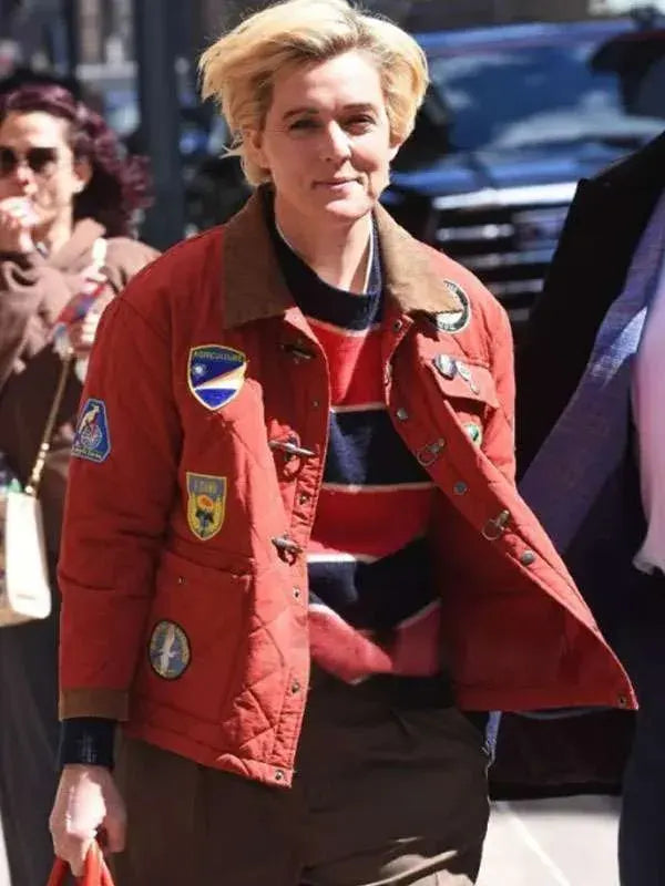 Brandi Carlile NYC 2026 Red Quilted Jacket
