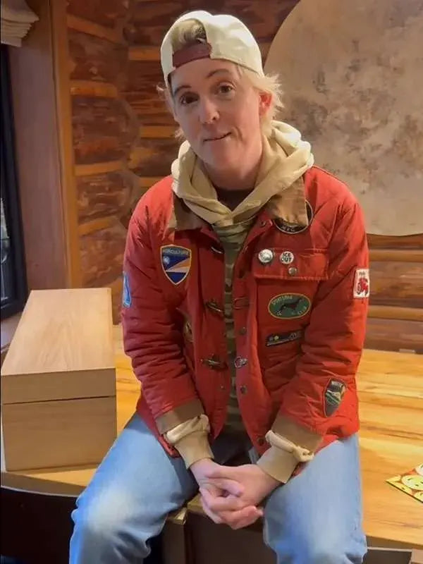 Brandi Carlile NYC 2026 Red Quilted Jacket