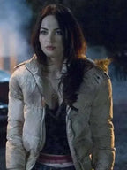 Megan Fox Jennifer���s Body White Puffer Jacket