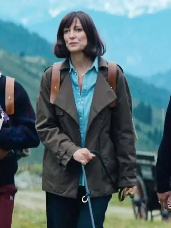 Alexandra Maria Lara Eat Pray Bark Green Cotton Jacket