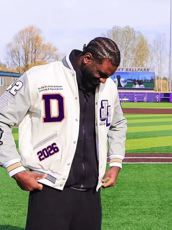 Franck Kepnang Jackie Robinson Letterman Jacket