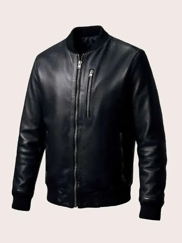 Calvin Lee Siren Black Leather Jacket