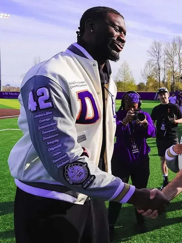 Franck Kepnang Jackie Robinson Letterman Jacket