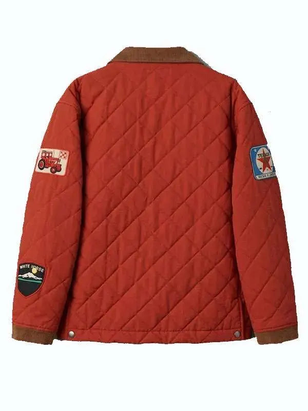 Brandi Carlile NYC 2026 Red Quilted Jacket