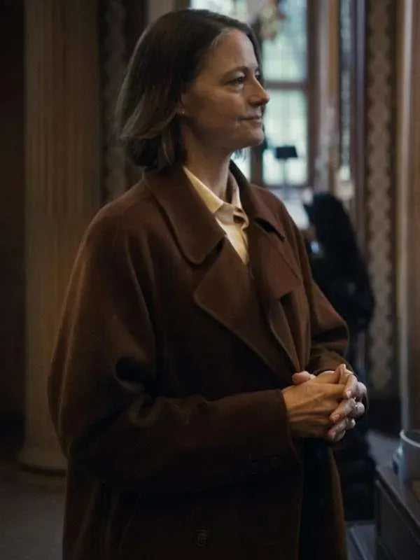 Jodie Foster A Private Life Brown Coat