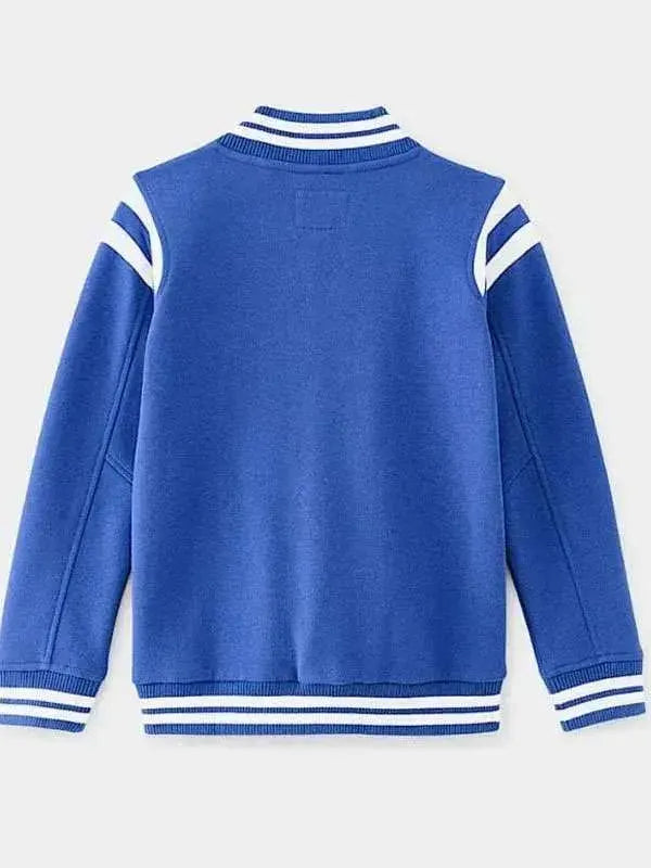 Street Fighter Andrew Koji Blue Varsity Jacket