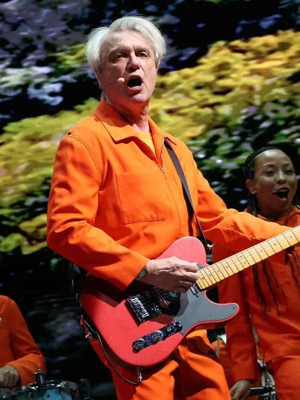 Coachella 2026 David-Byrne Orange Jacket