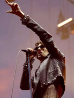 Coachella 2026 Sombr Studded Leather Jacket