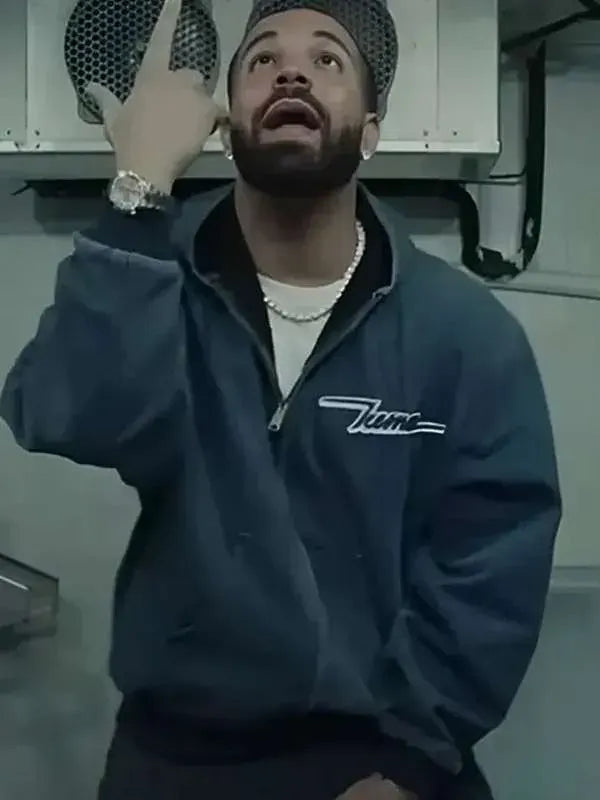 Drake Iceman Zip Up Hooded Jacket