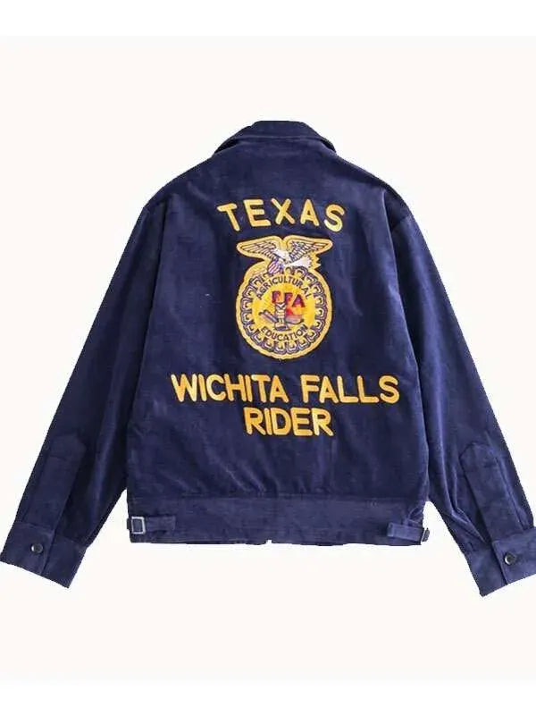 Vintage Blue Corduroy FFA Jacket
