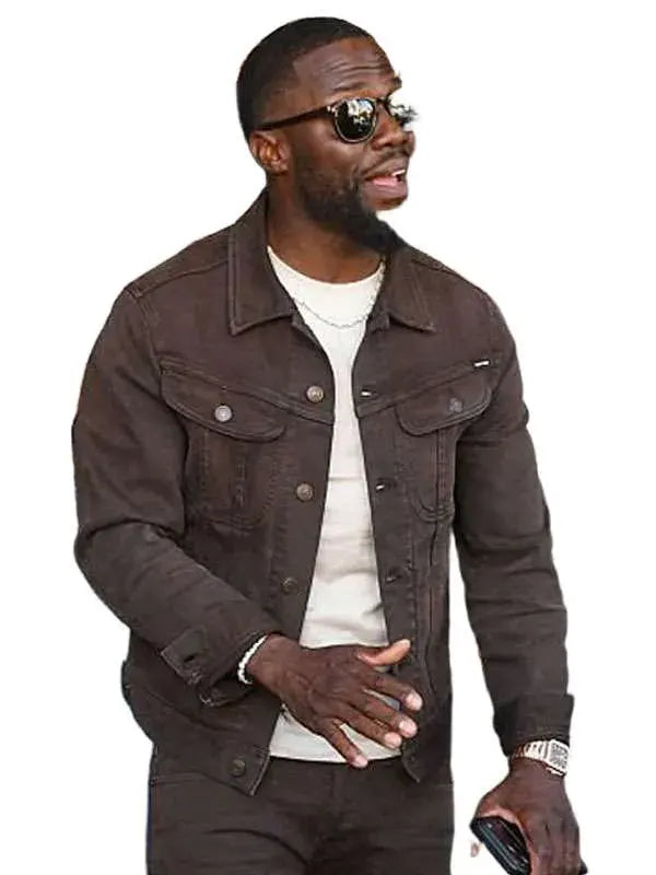 Kevin Hart Los Angeles Brown Trucker Jacket