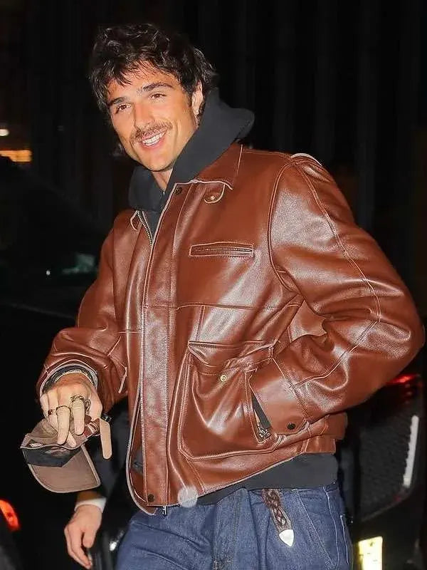 NYC Jacob Elordi Leather Jacket