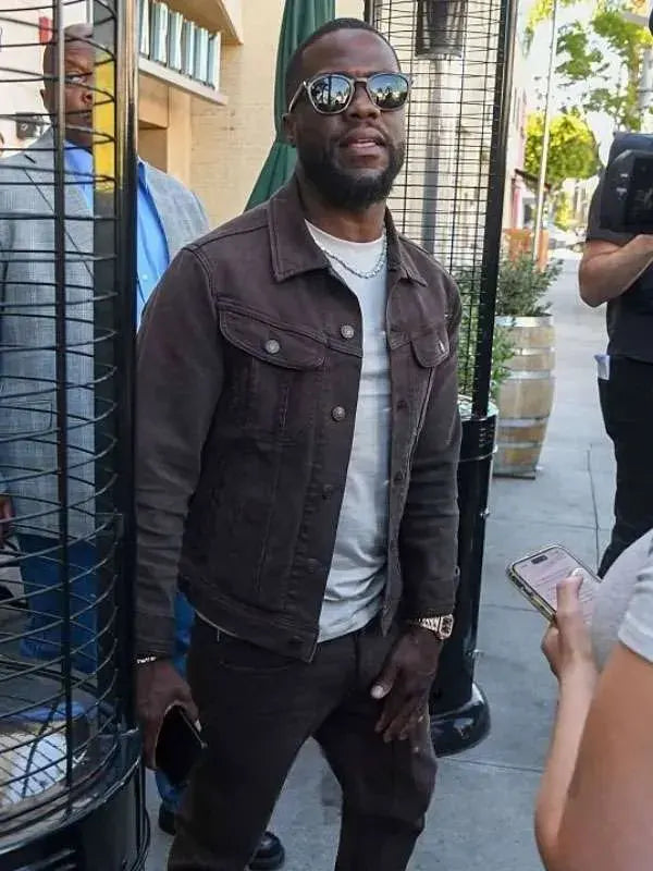 Kevin Hart Los Angeles Brown Trucker Jacket