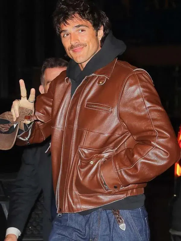 NYC Jacob Elordi Leather Jacket