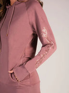 Liam Hayes Light Brown Longline Hoodie