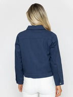 Dylan Collins Navy Cotton Rich Casual Jacket