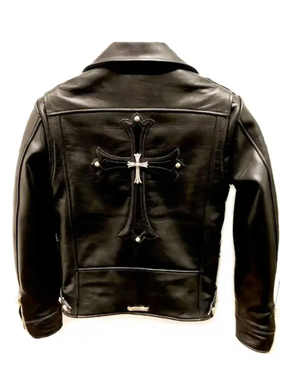 chrome hearts leather jacket