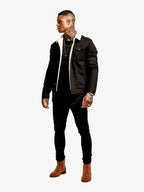 Madelyn Connelly Men's Denim Black Sharpa Jacket