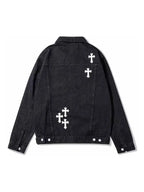 fried denim jacket
