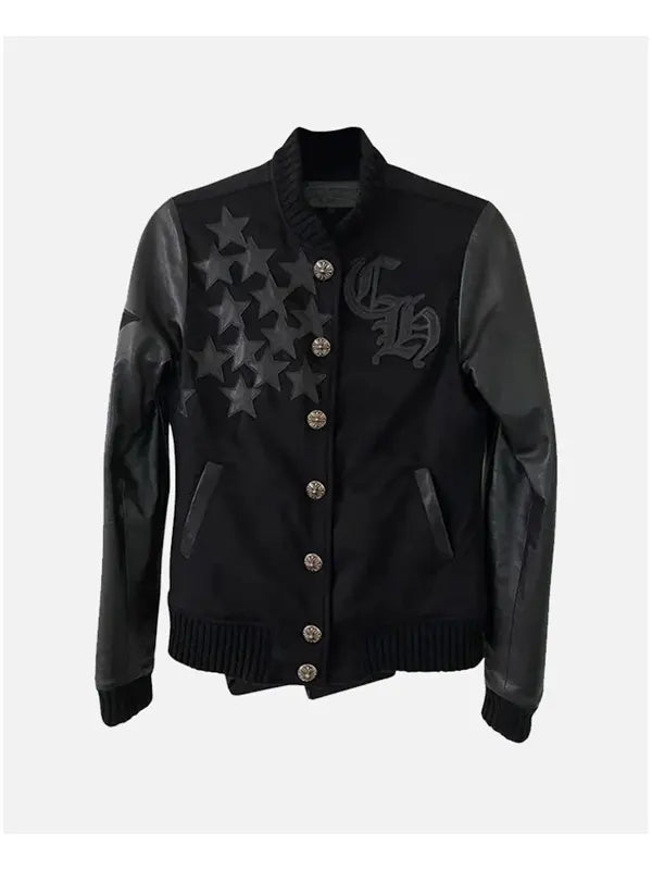chrome hearts leather jacket