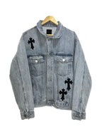 fried denim jacket