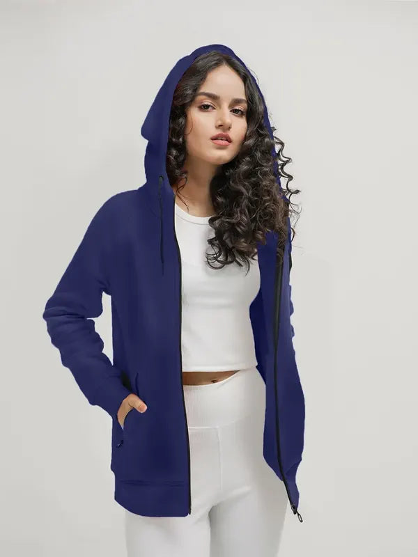 Karina Larkin Navy Women's Zipper Hoodie