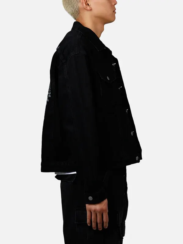 Serena Marquardt Men's Denim Black Jacket