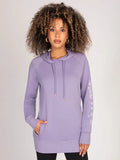 Yvonne Purple Longline Hoodie