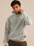 Mason Brooks Men's Gray Fleece Pullover Hoodie