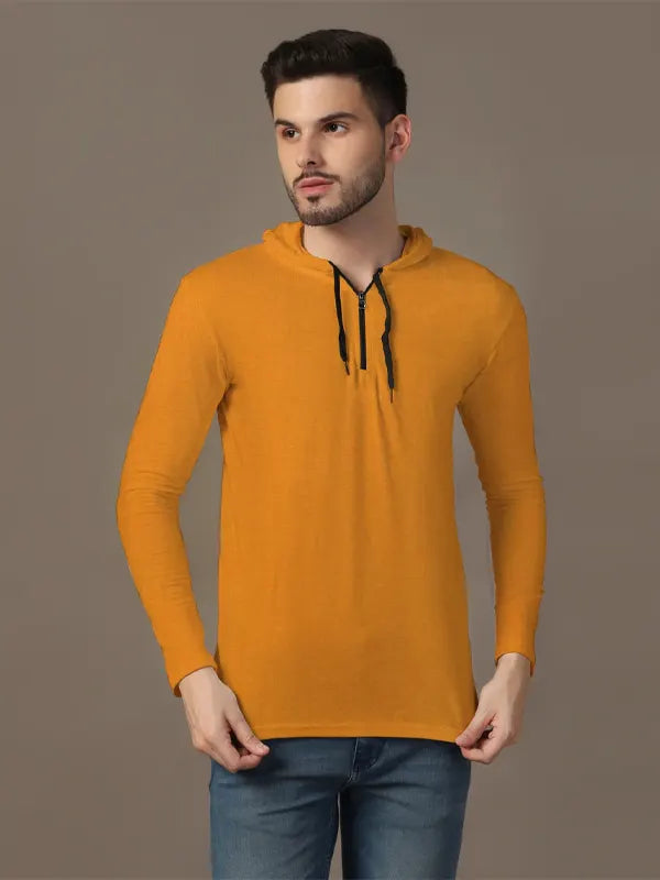 Henry Murphy Men's Gold Cotton Hoodie