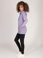 Yvonne Purple Longline Hoodie
