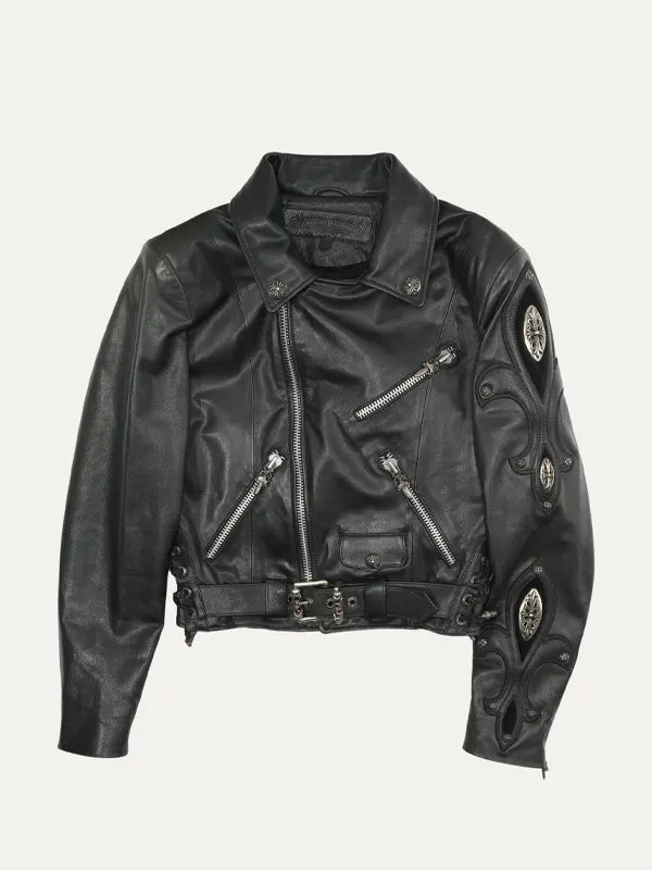 chrome hearts leather jacket