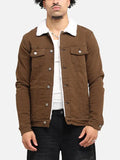 Ray Reinger Men's Denim Brown Sharpa Jacket