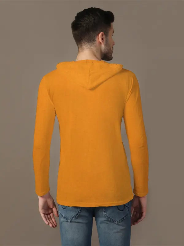 Henry Murphy Men's Gold Cotton Hoodie