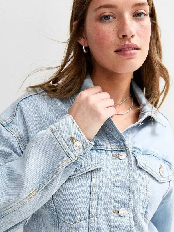 Dave Marvin Blue Oversized Denim Jacket