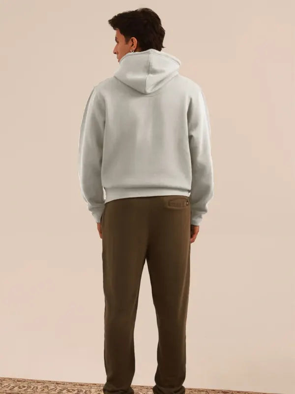 Mason Brooks Men's Gray Fleece Pullover Hoodie