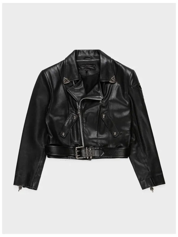chrome hearts leather jacket