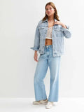 Dave Marvin Blue Oversized Denim Jacket