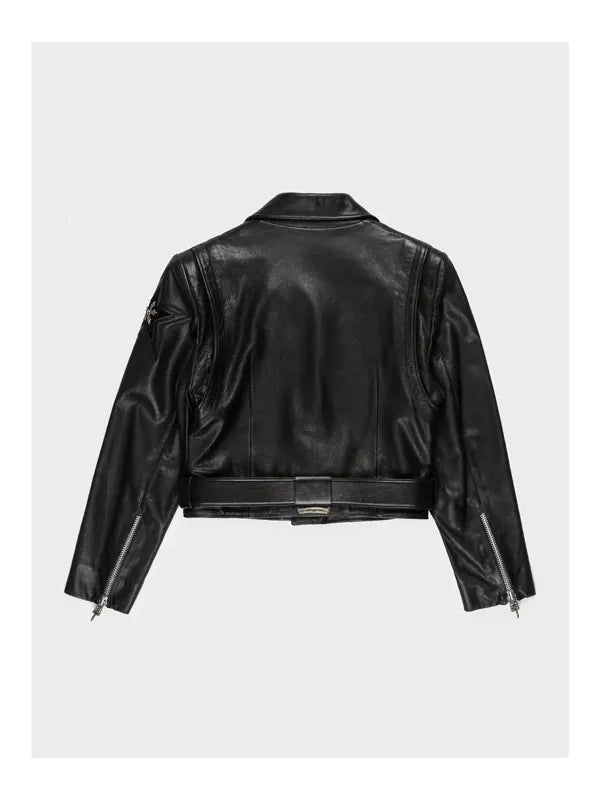 chrome hearts leather jacket