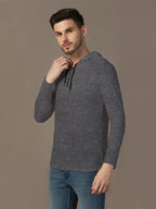 Jack Sullivan Men's Gray Cotton Hoodie