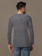 Jack Sullivan Men's Gray Cotton Hoodie