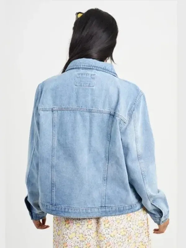 Karine Tremblay Gina ice blue denim jacket