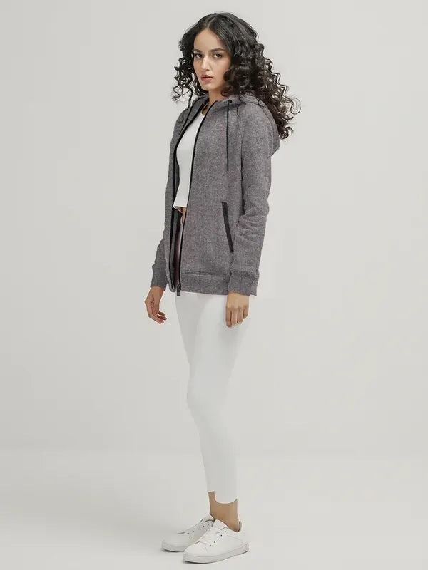 Julien Mante Women's Zipper Fleece Hoodie
